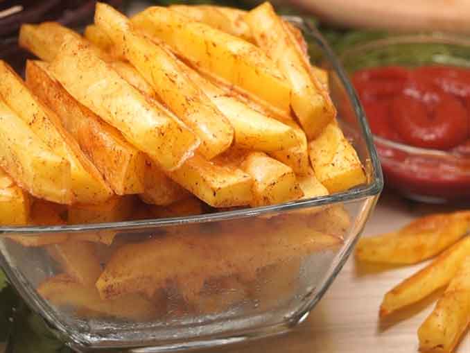 Как приготовить картофель фри без масла