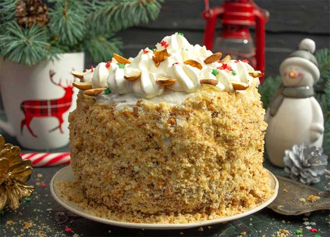 Неимоверно вкусный праздничный бисквитный торт!